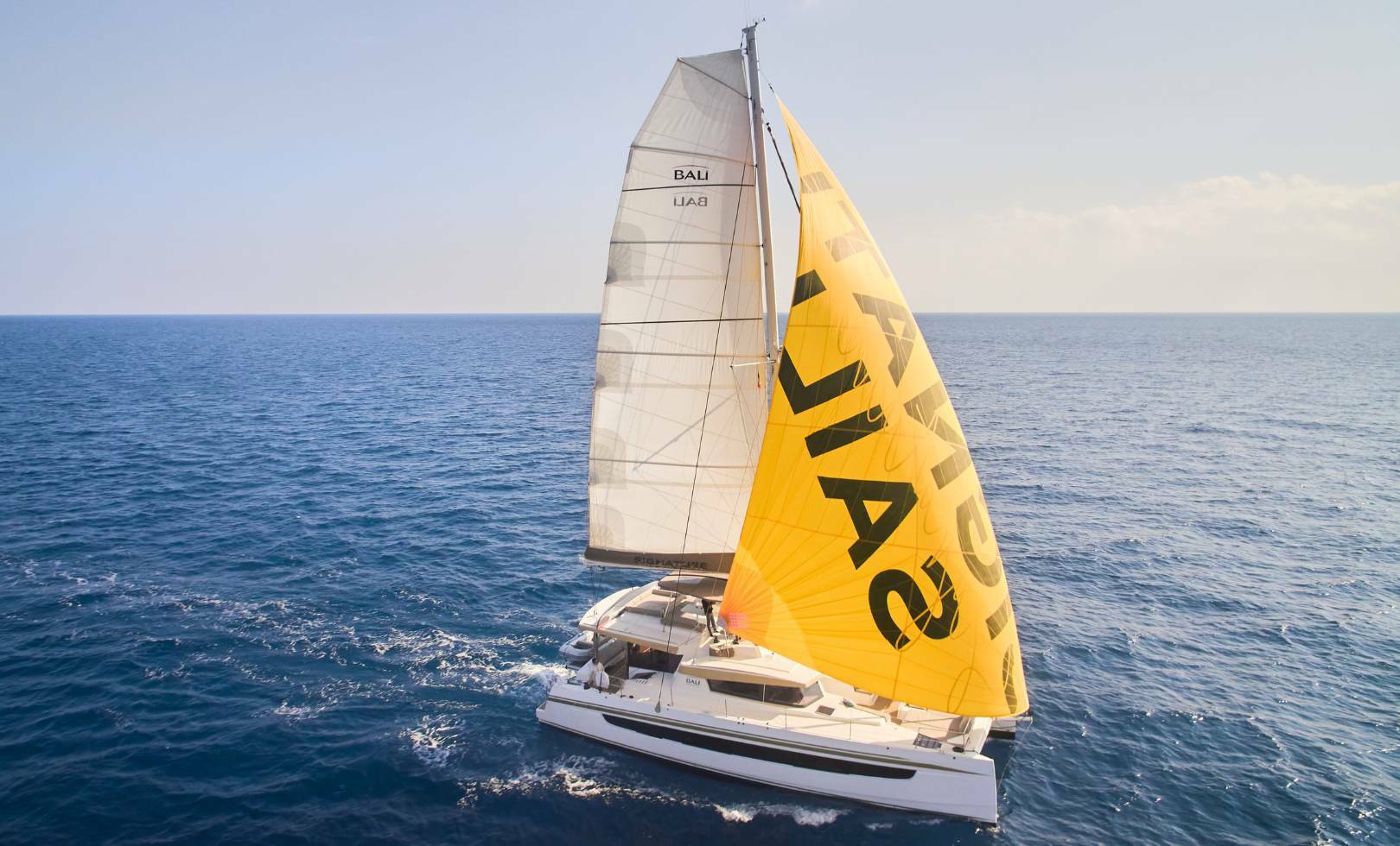 Catamaran FOR CHARTER, year 2022 brand Bali Catamaran and model 5.4, available in Club de Mar Palma Mallorca España